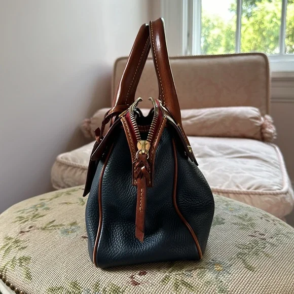 Dooney & Bourke Navy Leather Bag - Picture 6 of 10
